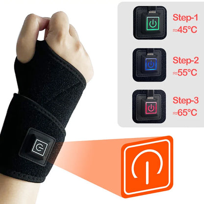 WristRevive™ Pro Heat Wrap — Advanced Heat & Compression Therapy for Wrist Joint Health, Tendon Support & Normal Use
