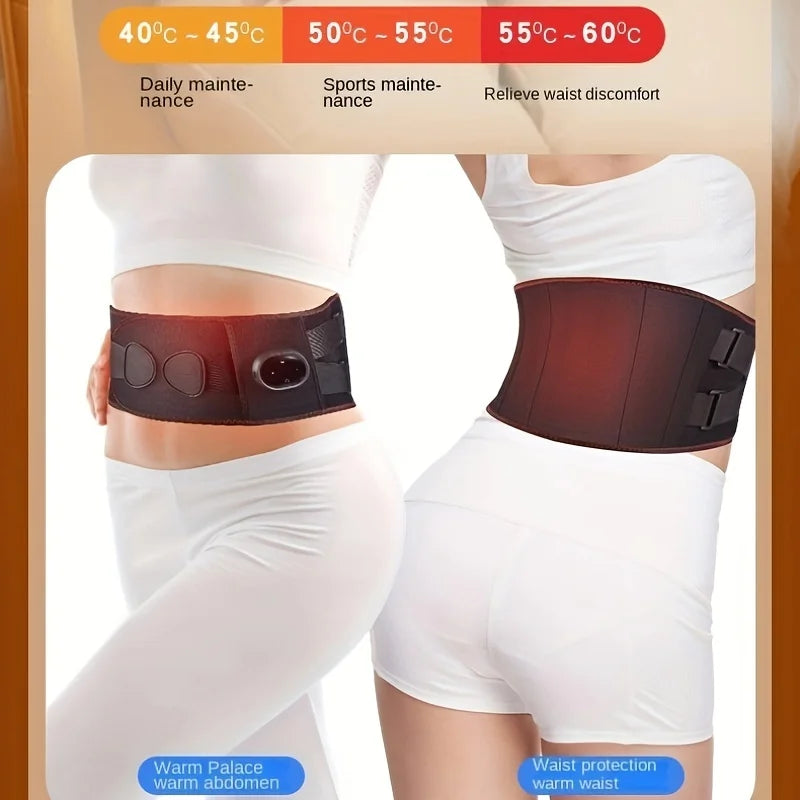 EaseMate™ Relief Belt — Cordless Heat & Vibration Therapy for Back, Waist & Muscle Pain