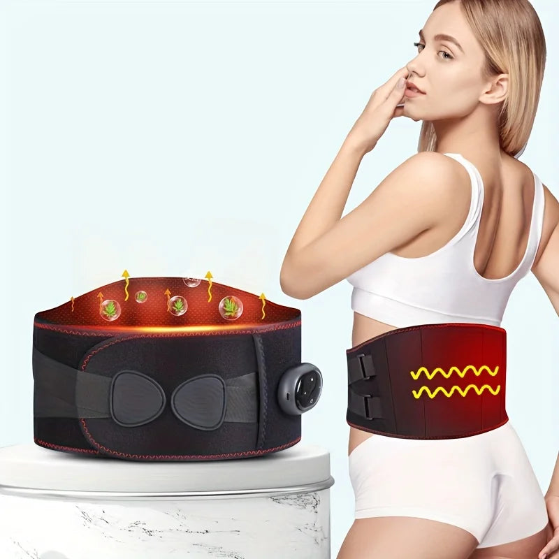 EaseMate™ Relief Belt — Cordless Heat & Vibration Therapy for Back, Waist & Muscle Pain