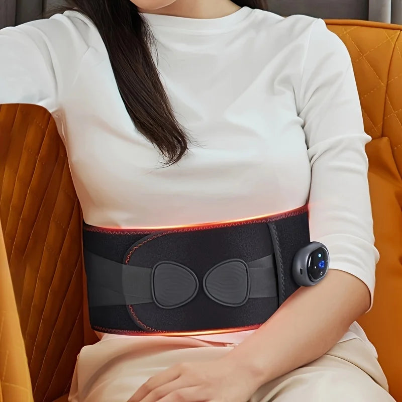 EaseMate™ Relief Belt — Cordless Heat & Vibration Therapy for Back, Waist & Muscle Pain