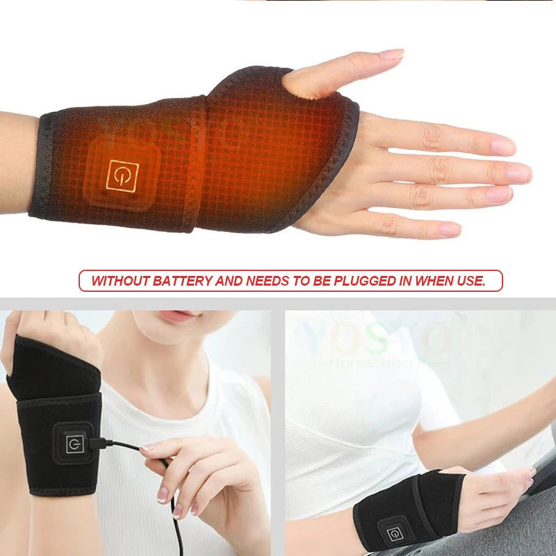WristRevive™ Pro Heat Wrap — Advanced Heat & Compression Therapy for Wrist Joint Health, Tendon Support & Normal Use