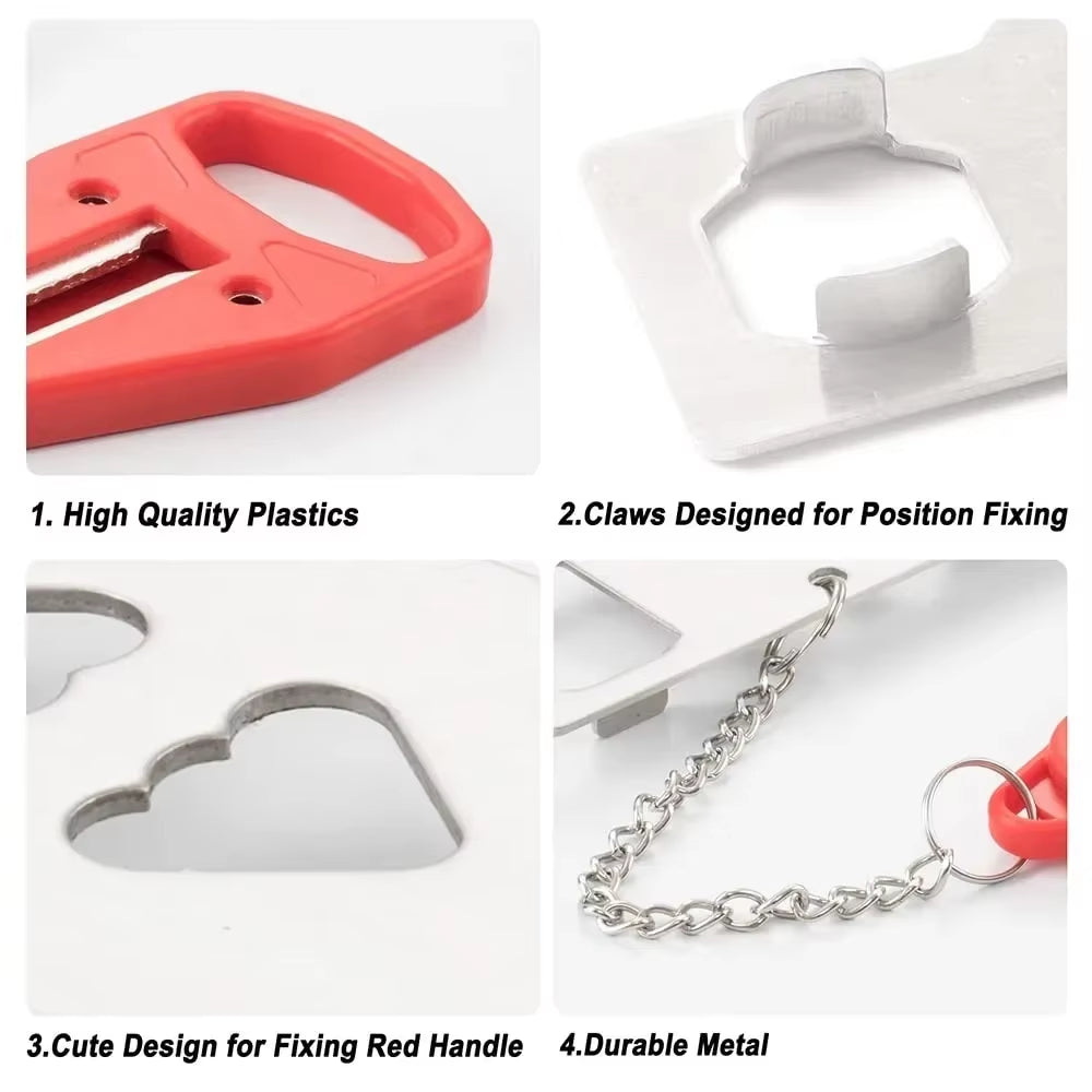 SafeStop™ Lock Latch, Travel & Personal Safety Door Lock – Removable 2-Hole Portable Security Latch