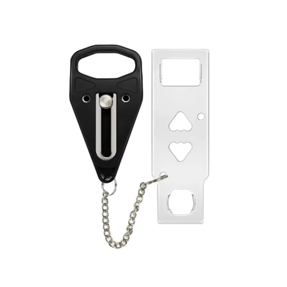 SafeStop™ Lock Latch, Travel & Personal Safety Door Lock – Removable 2-Hole Portable Security Latch