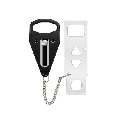 SafeStop™ Lock Latch, Travel & Personal Safety Door Lock – Removable 2-Hole Portable Security Latch